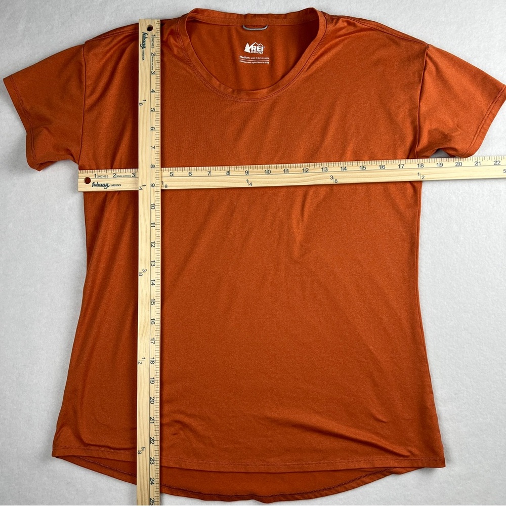 REI Women's Sahara Short Sleeve T-Shirt Papaya‎ Orange Medium - Picture 4 of 7